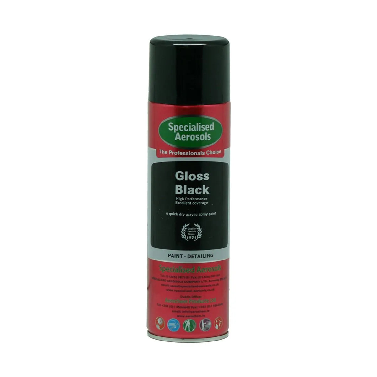 Black Gloss Spray Paint 500ML