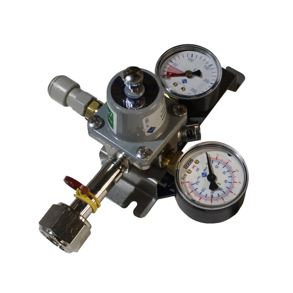 1 STAGE SD CO2 REGULATOR B/M 0 - 7 DUAL GUAGE