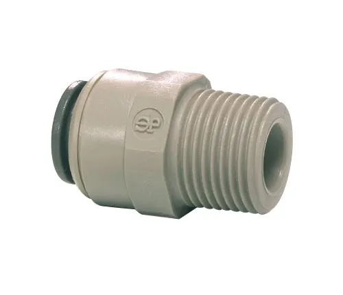 John Guest Straight Adaptor - 3/8" Push Fit x 1/2" NPTF